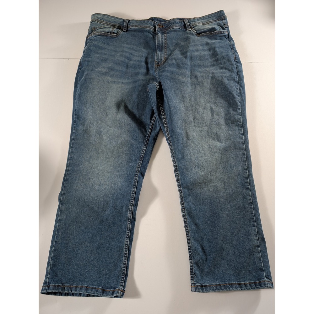 TPJ Athletic Fit Mens Jeans 44x28 Medium Wash Blue Denim Casual Everyday